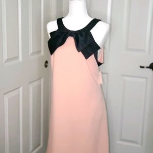 Never worn peach with bow detail swing dress